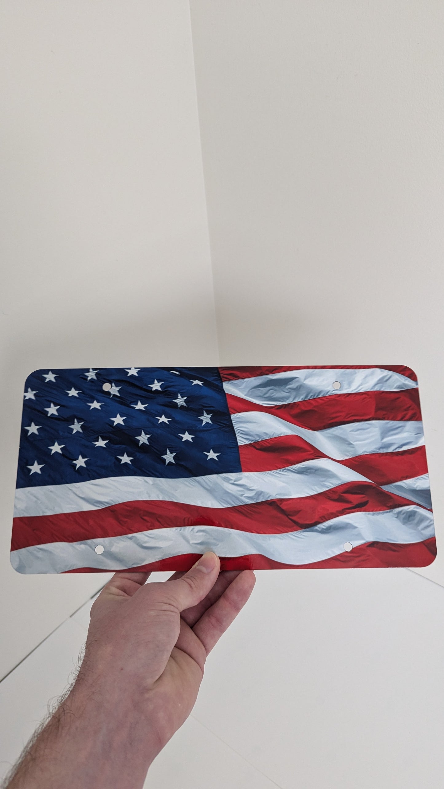 US Flag License Plate