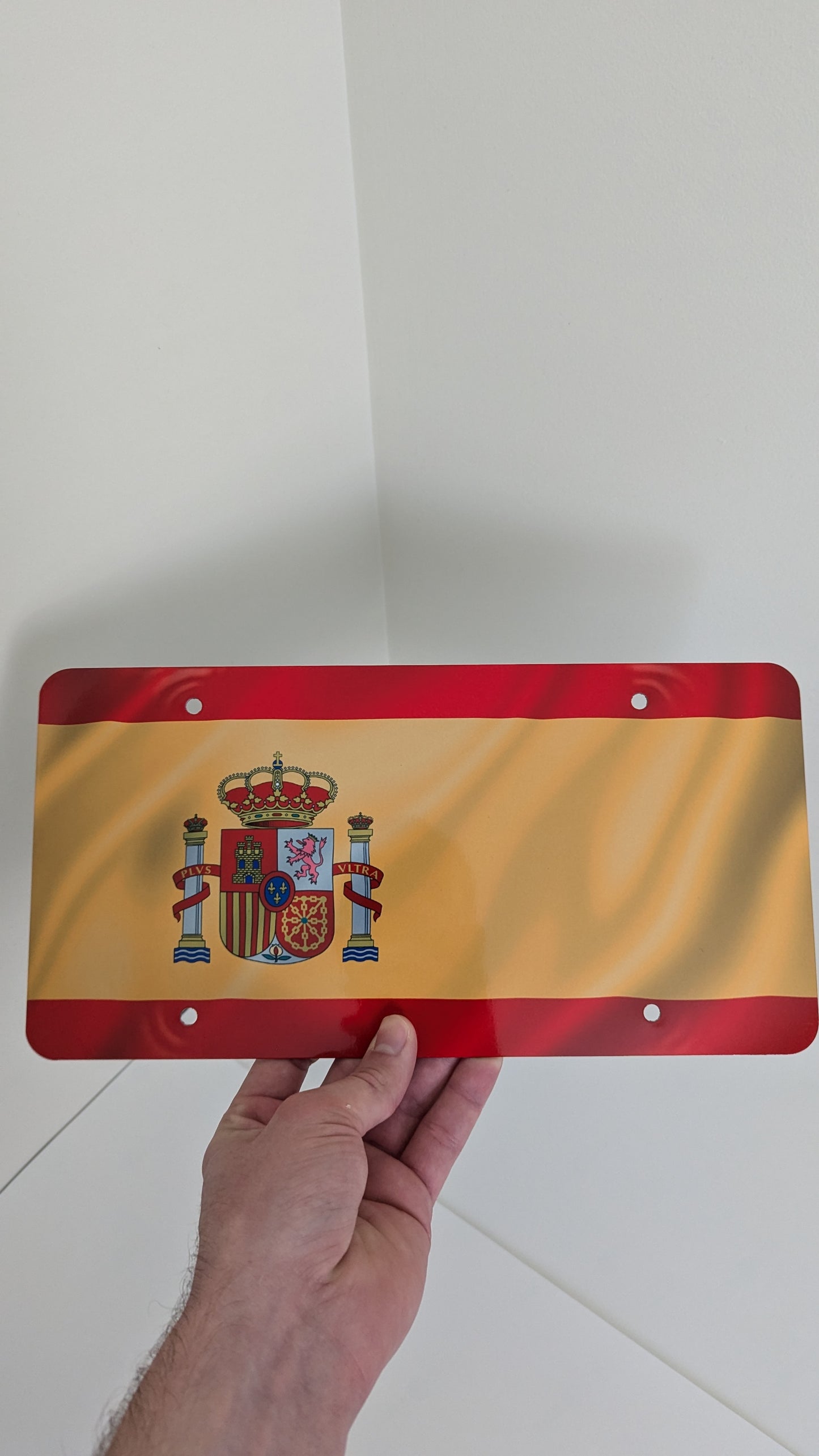 Spanish Flag License Plate