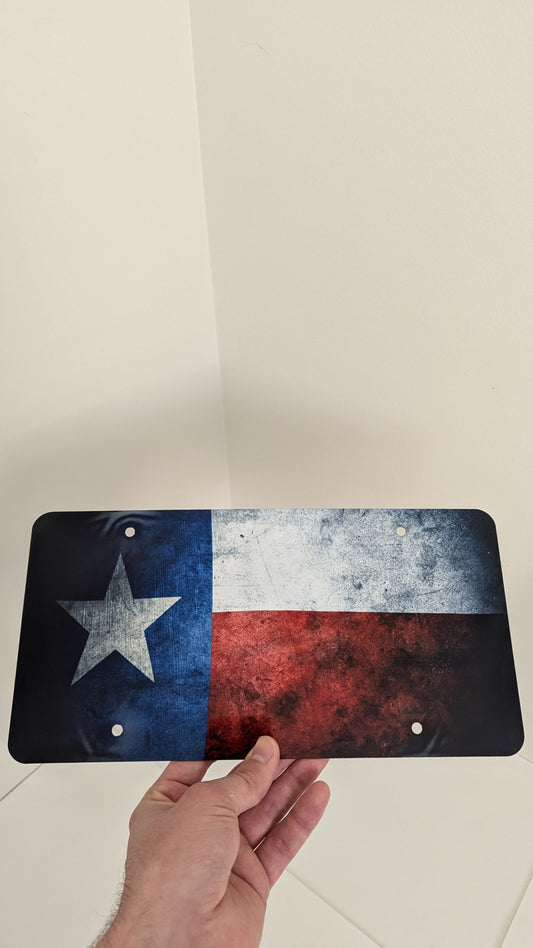 Texas' Flag License Plate