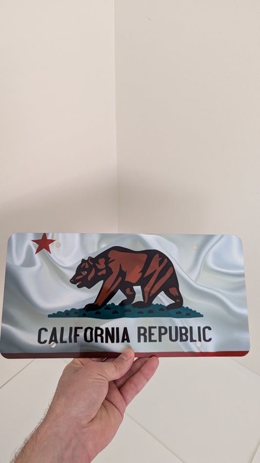 California's Flag License Plate