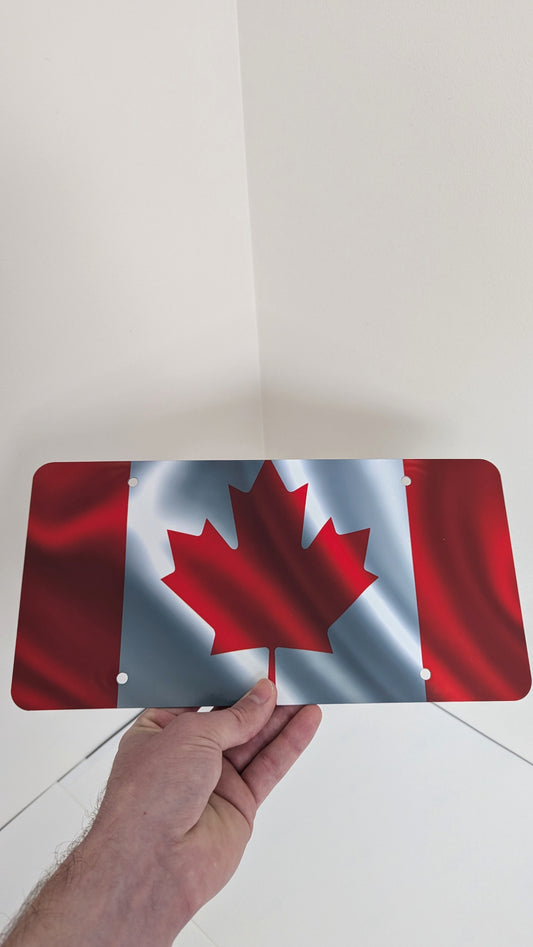 Canadian Flag License Plate image 0